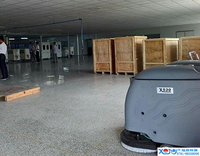 旭潔洗地機(jī)在手，車間廠房地面清潔我有